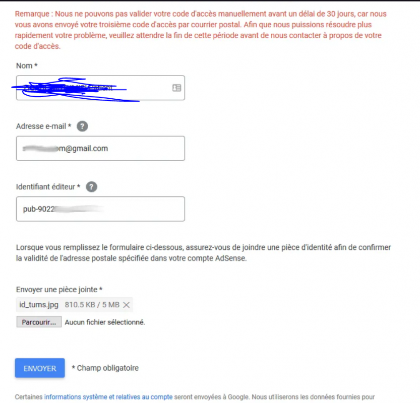 adsense valider