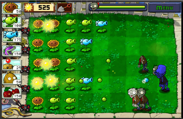 Plants with Zombies