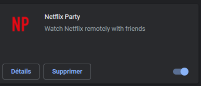 d&eacute;sinstaller netflix party