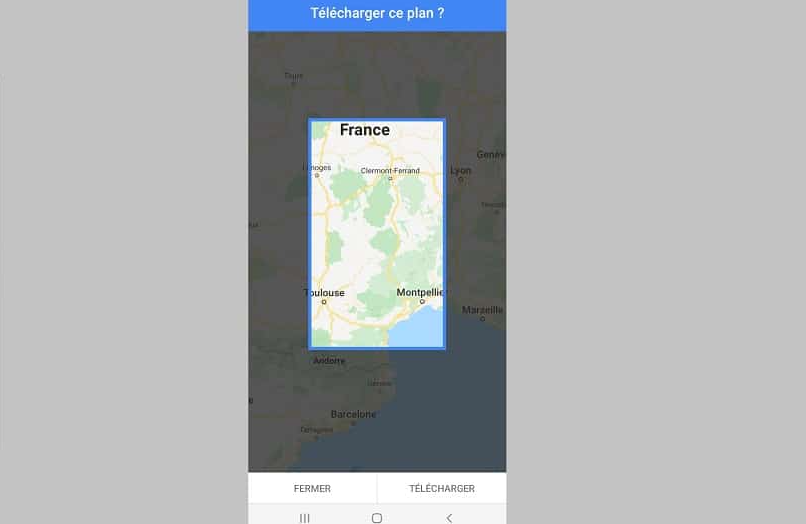telecharger carte hors-ligne plan de localisation Google Maps