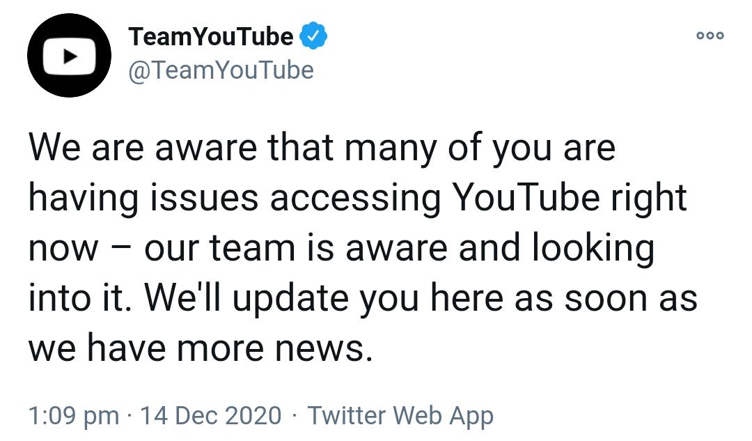 google down
