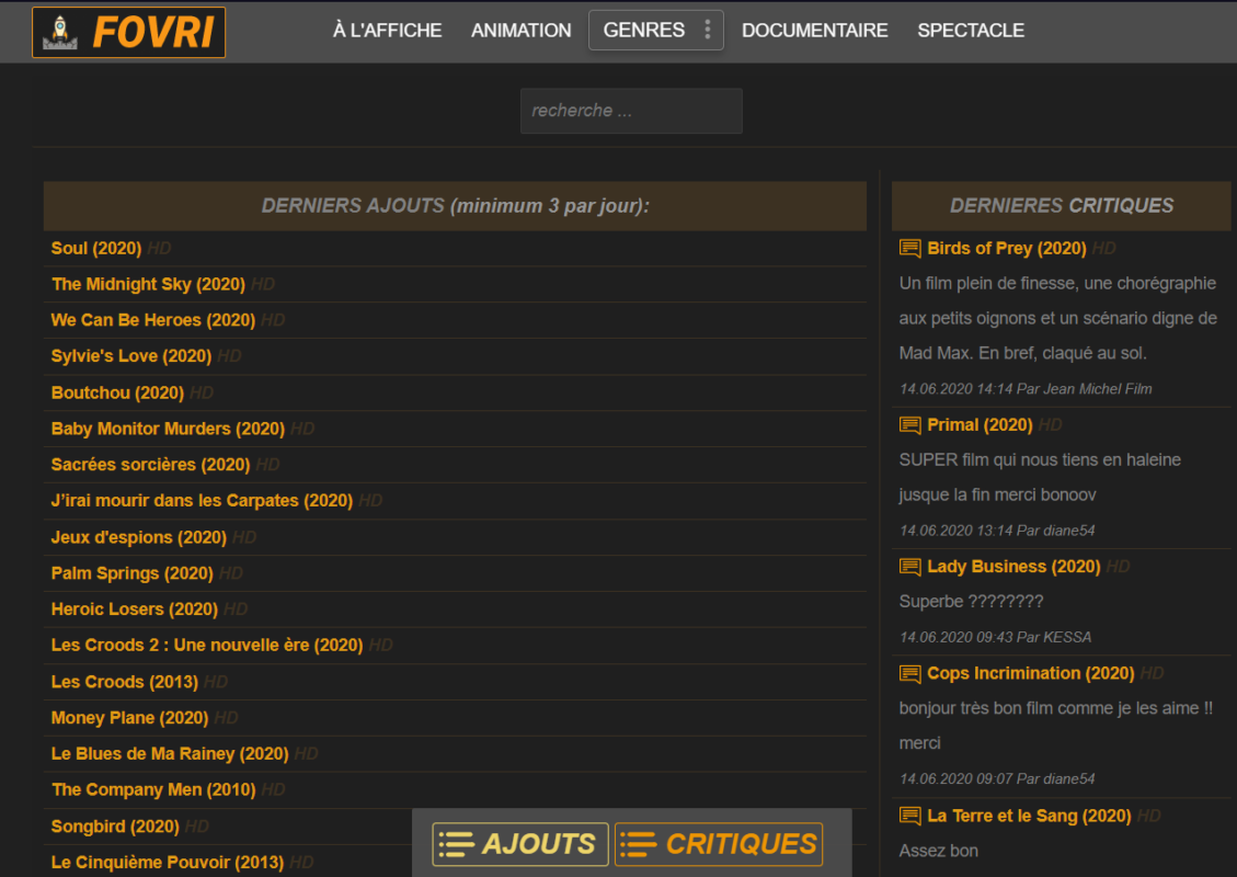 fovri streaming film l&eacute;gal + t&eacute;l&eacute;charger gratuit