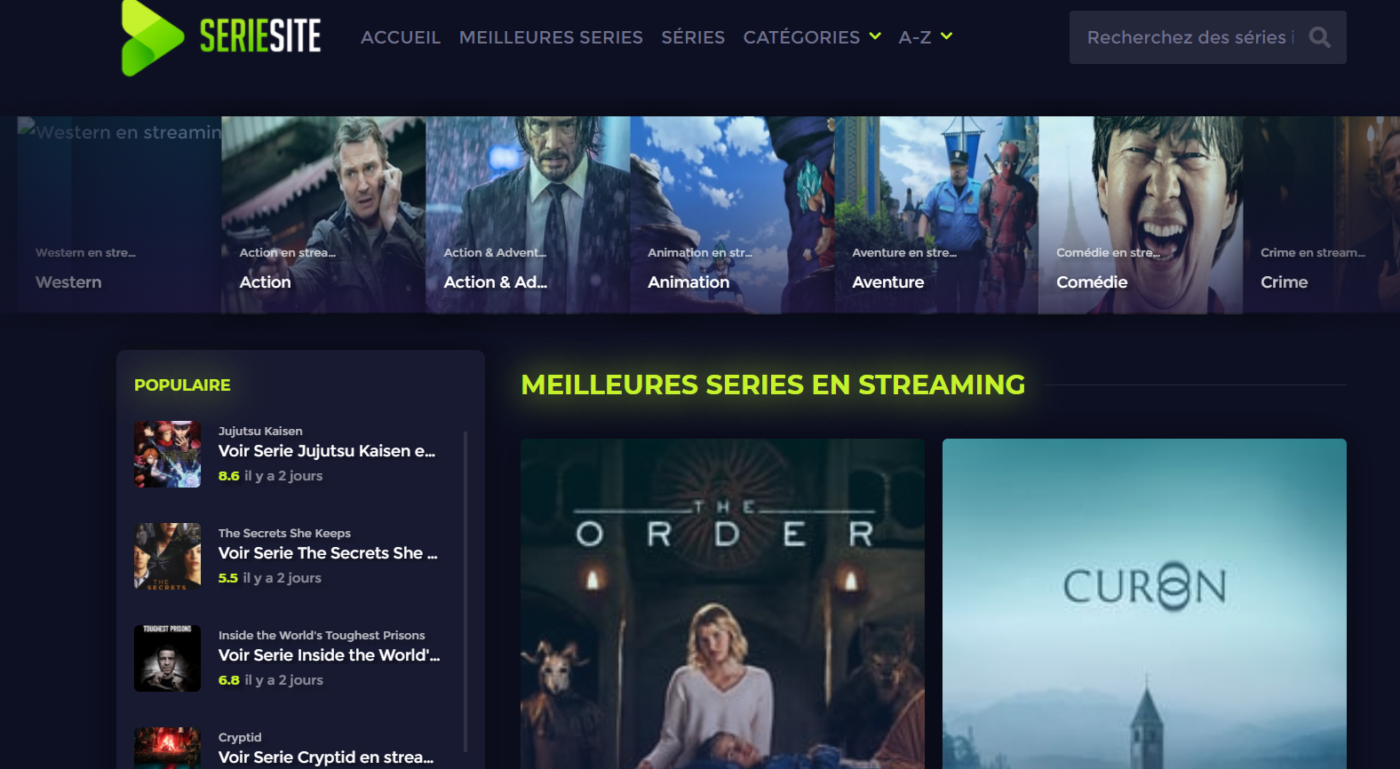 accueil de seriesite.com