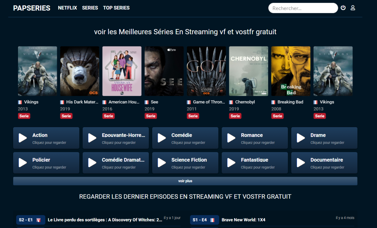 page d'accueil du site papserie gratuit