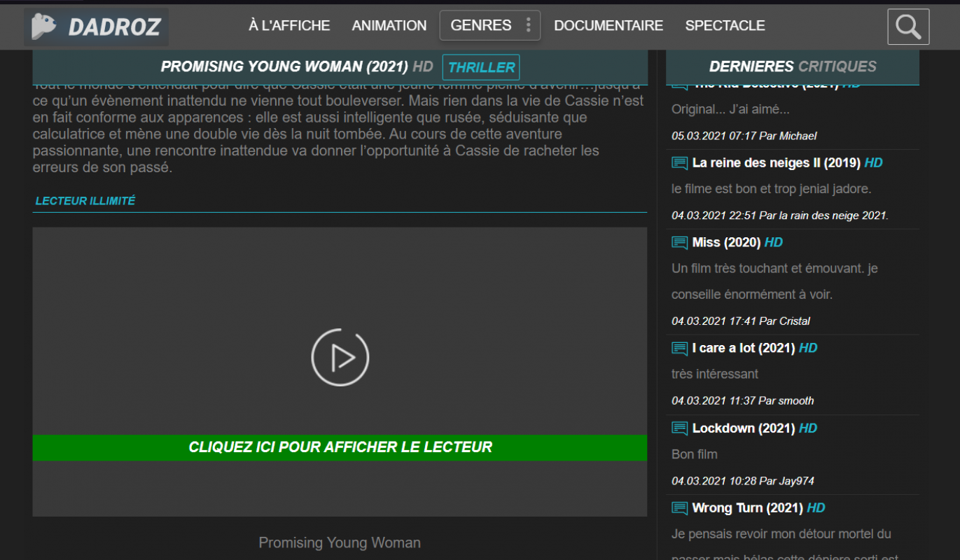 t&eacute;l&eacute;charger dadroz d&eacute;puis le lecteur