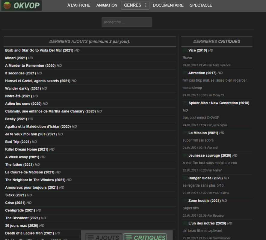 okvop liste des films gratuits &agrave; t&eacute;l&eacute;charger