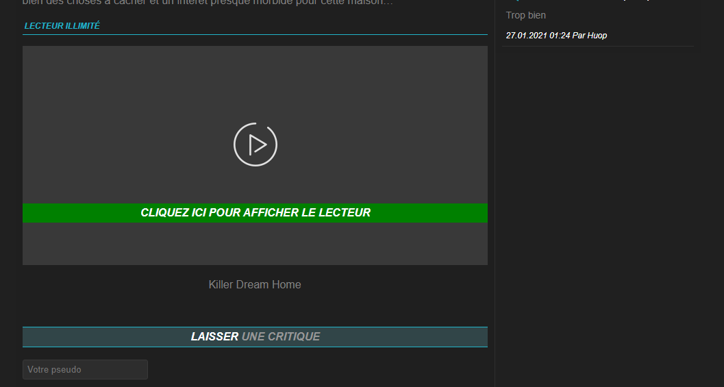 pas de bouton t&eacute;l&eacute;charger sur le lecteur bovmi