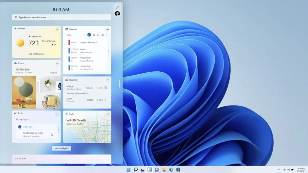interface windows 11
