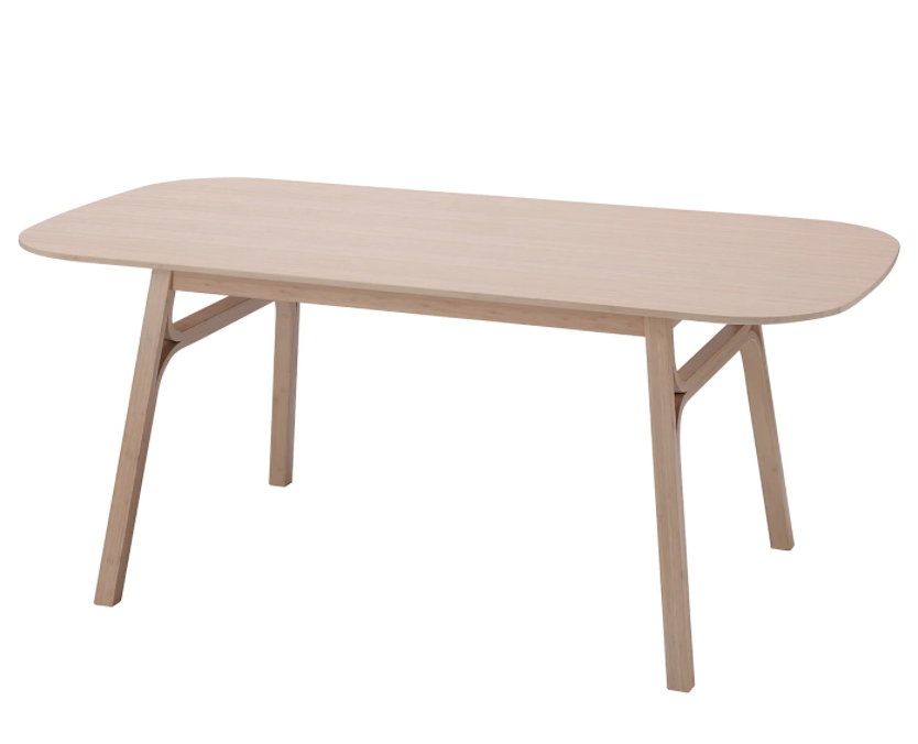 VOXL&Ouml;V table ikea.  Une table &agrave; manger en bambou