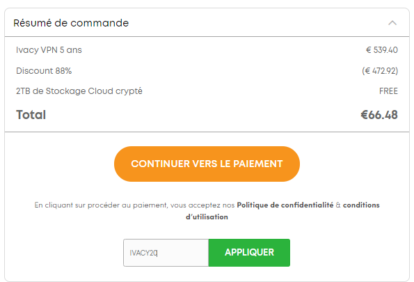 Choisir une offre