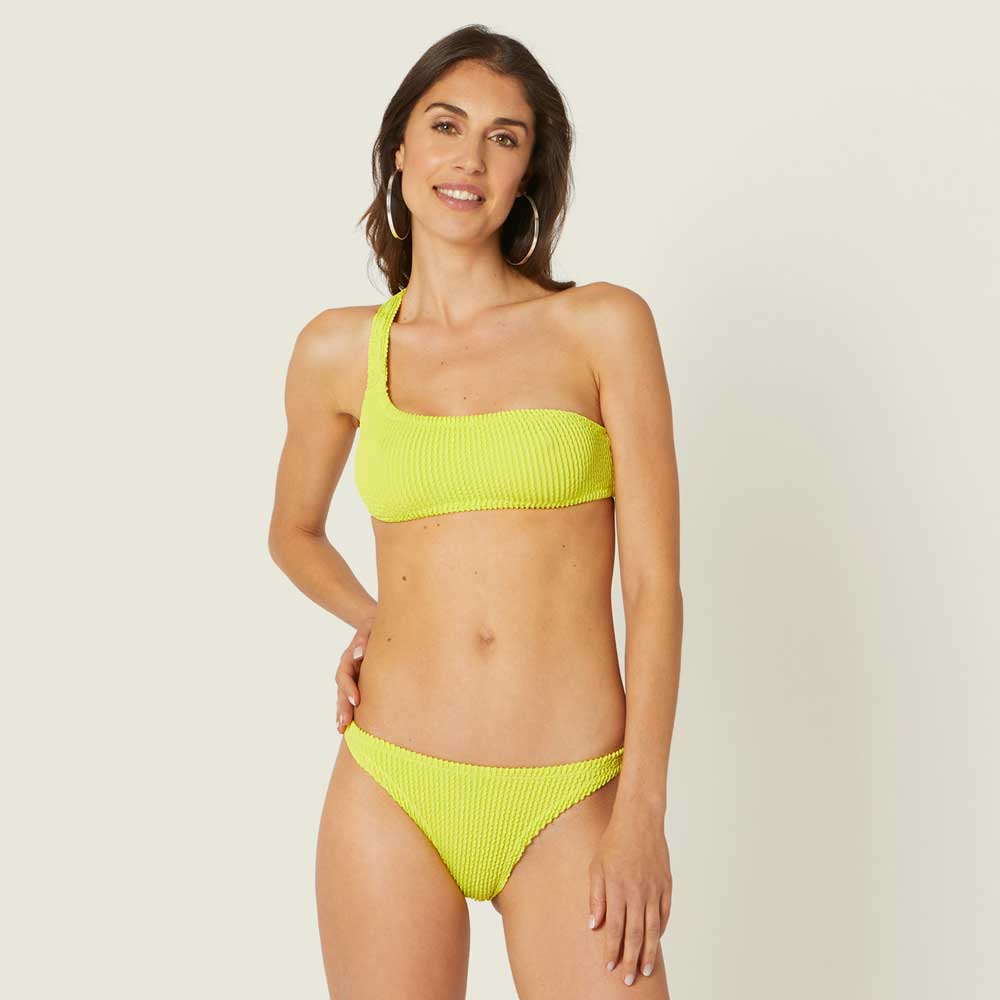 bikini jaune une &eacute;paule
