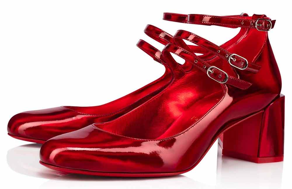 escarpins Mary Jane rouges