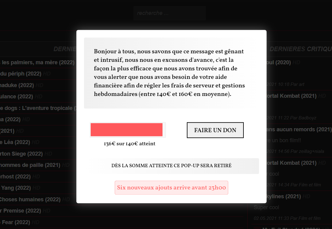donation site de streaming
