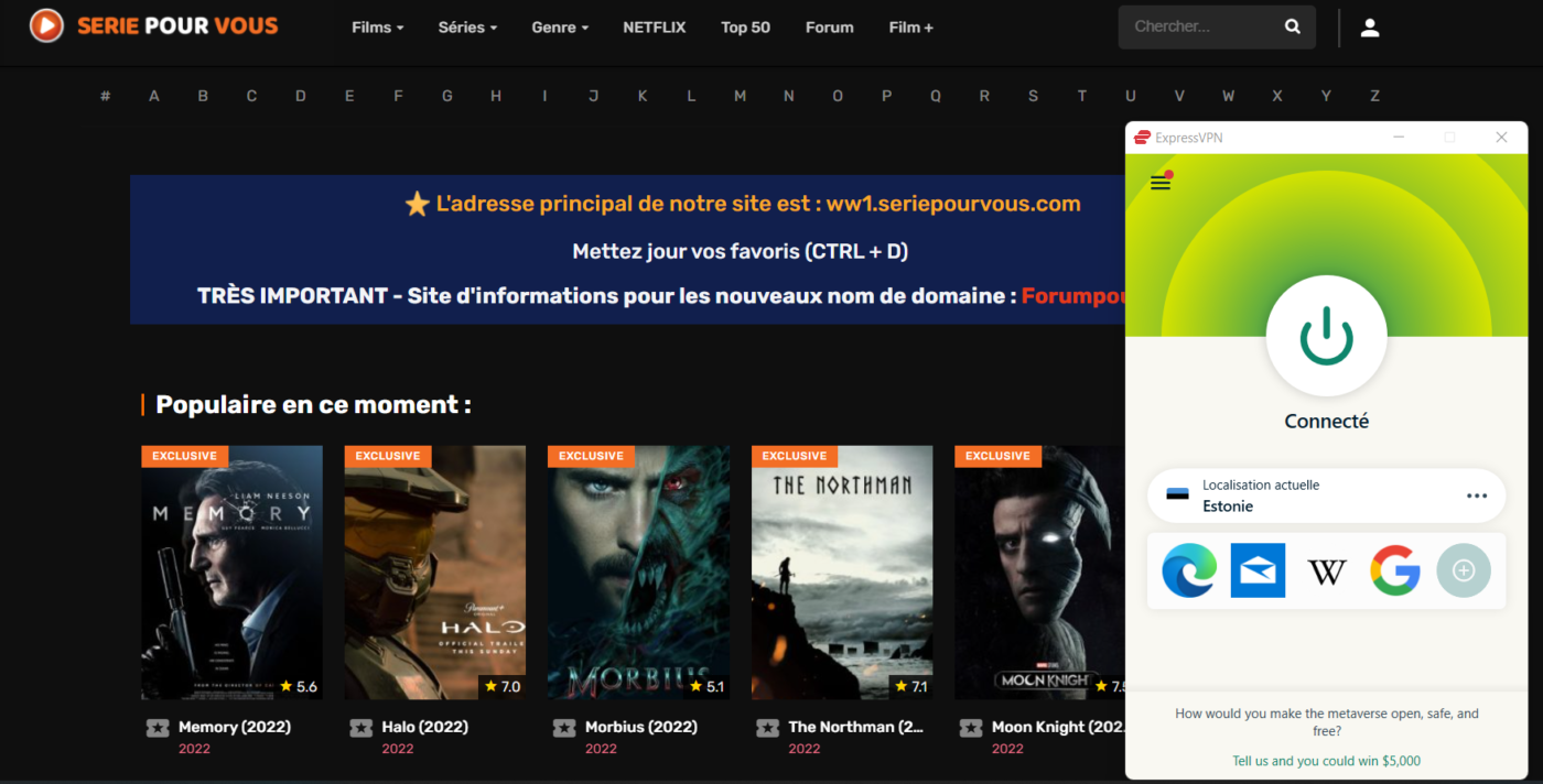 seriepourvous : actualité sur la nouvelle adresse et ces alternatives en 2024 📺 serie pour vous