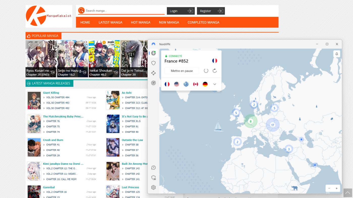 mangakakalot vpn