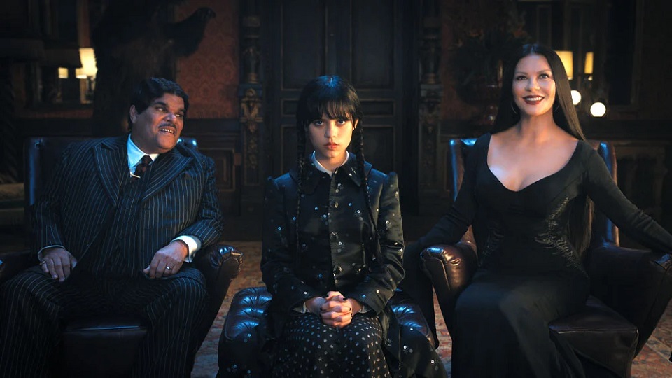 gomez morticia et mercredi addams 1